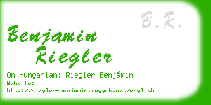 benjamin riegler business card